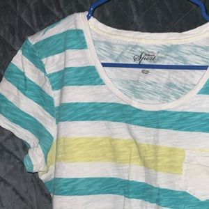 Style & Co Sport XL Striped T-Shirt